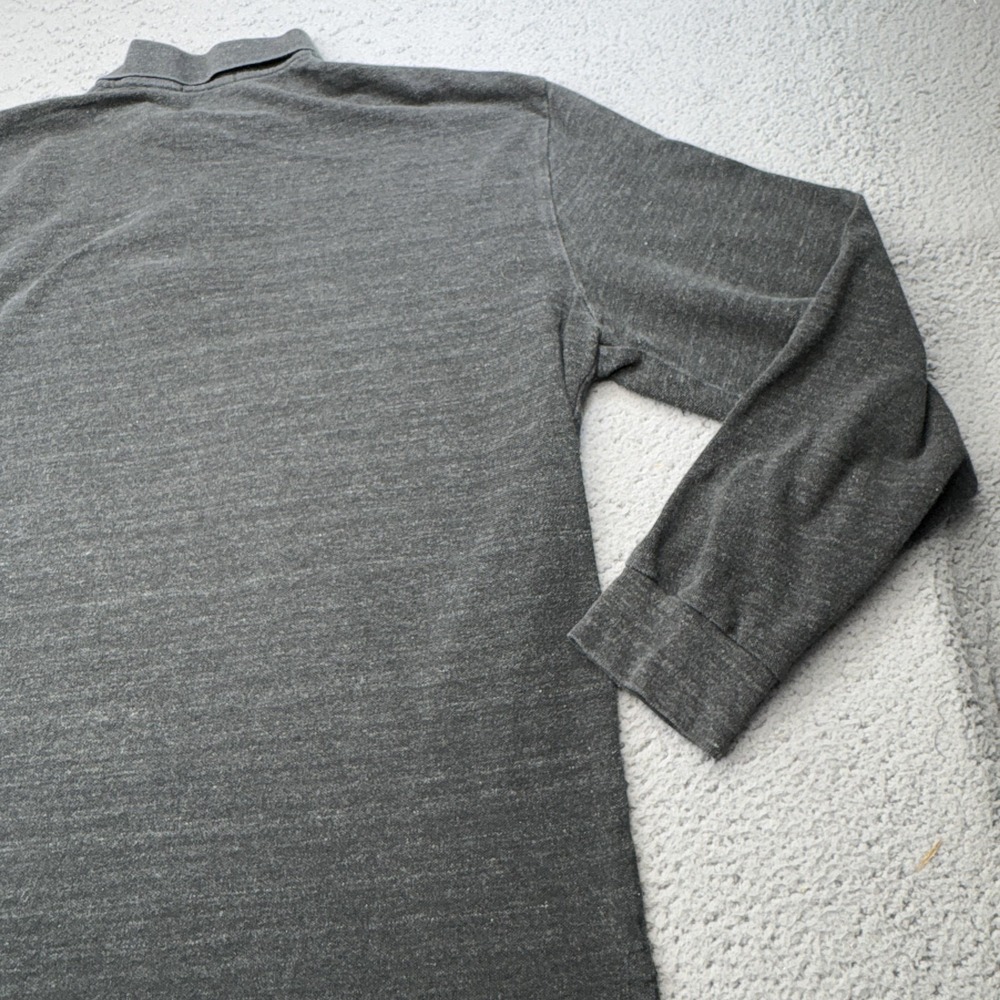 Ralph Lauren Polo Shirt Mens XL Gray Long Sleeve Jersey Pony Preppy Casual Golf - Picture 10 of 11
